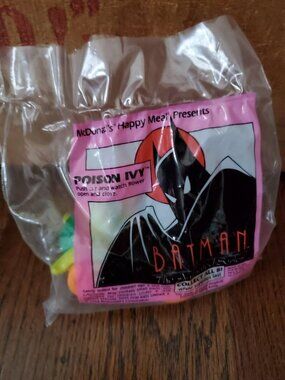 Vtg NEW McDonald's Batman Poison Ivy DC Happy Meal Toy Car 1993 Sealed